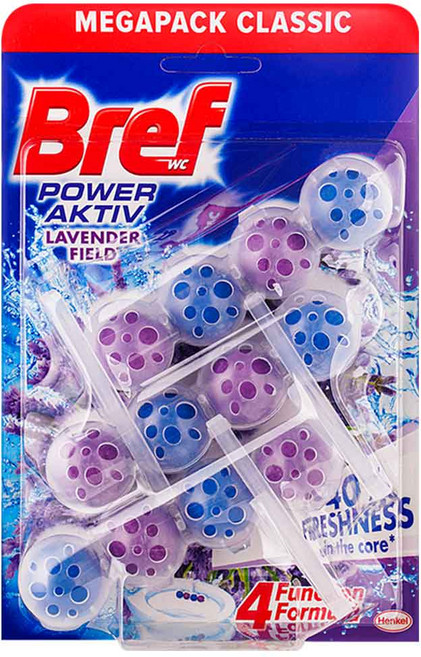 브레프 파워액티브 변기세정제 라벤더향50g 3입
