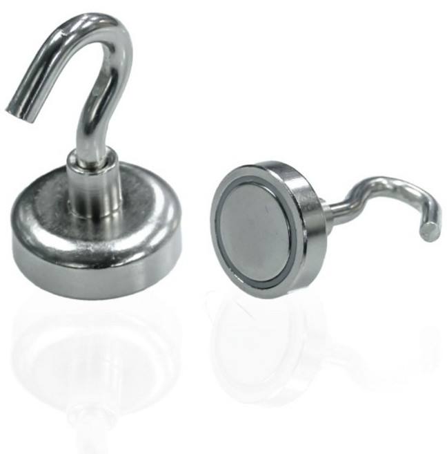 자석 후크 무타공 초강력 네오디움 영구자석 마스크 걸이 가방 열쇠 현관문 냉장고 부엌 고리, 자석후크E12, 1개