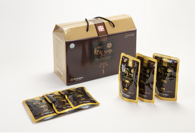 명인황칠 진액 골드 30포 정병석명인황칠 진액 선물, 30개, 90ml