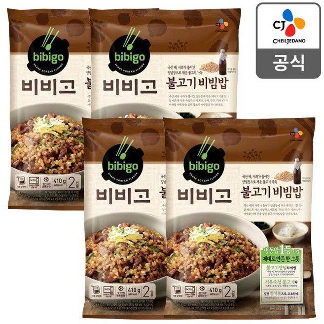 CJ 비비고 불고기비빔밥 403g 4봉, 4개