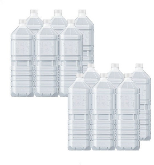 지리산물하나 ECO 무라벨 생수, 2L, 1