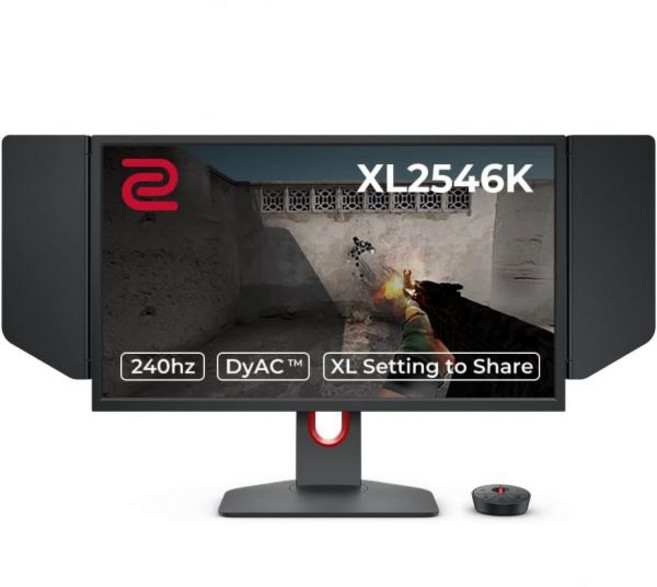 BenQ Zowie XL2566K 24.5 360Hz 게이밍 모니터의 빠른 TN 모션 클리어리티 DyAc ⁺ 1080p XL 공유 설정 커스텀 퀵 메뉴 S 스위치 실드 더 작은, 24.5-Inch_240Hz/ DyAc+/ XL Set, 1개