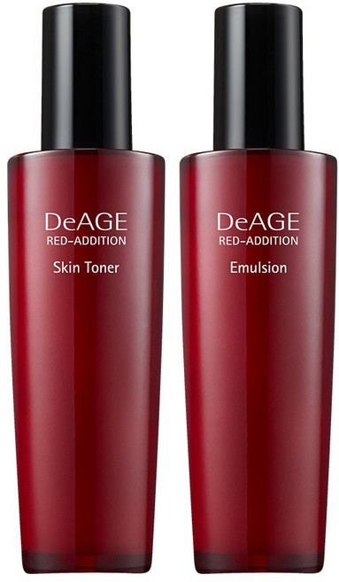 참존 디에이지 레드 애디션 스킨토너 120ml+에멀젼 120ml 기초 2종, 1세트