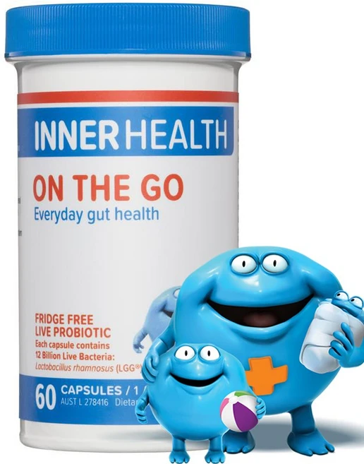호주 프리미엄 가족 영양 식품 이너헬쓰 120억 생 유산균 온 더 고 60캡슐, 1개, 60정 - 쿠팡