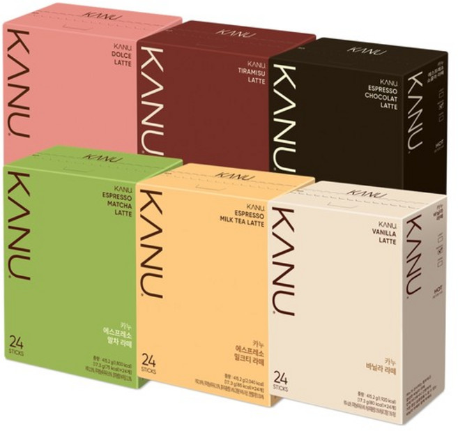 카누 스위트 라떼 골라담기 24T+24T, 1.티라미수 라떼 24T 2.쇼콜라 라떼 24T, 1개, 24개