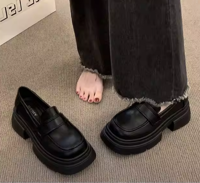 쌍천 여성 미끄럼 방지 신발 키높이 슈즈 요리사 방수 슈즈 직장인 슈즈 6cm구두 A26031003