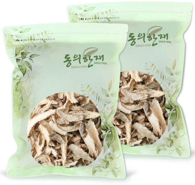 동의한재 100% 국산 말린 더덕, 300g, 2개