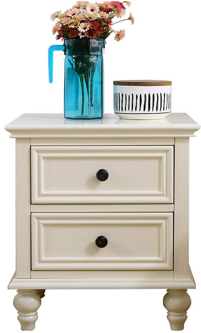 침대 협탁 클래식 인테리어 미라지가구 다목적 간이 심플 엔틱 사이드테이블 스탠다드, 기준 화이트 55 50 42 가로세로 깊이, 행장을 갖추다, 1개