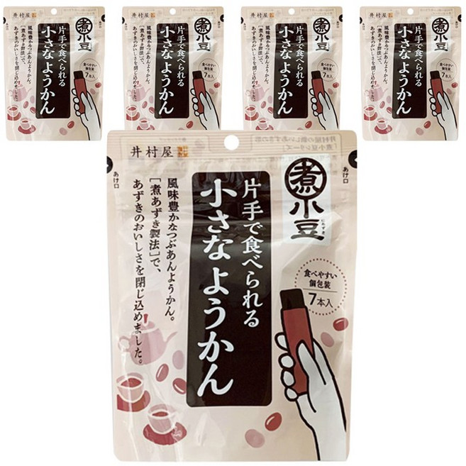 이무라야 한손으로 먹을 수 있는 작은 양갱 7개입, 5개, 15g