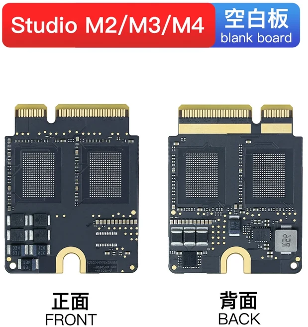 4TB 8TB 하드 디스크 업그레이드 키트 소형 플레이트 Mac Studio SSD M1 M2 M3 M4 PRO MAX 용 울트라용 Mac, 14 M1 Blank board