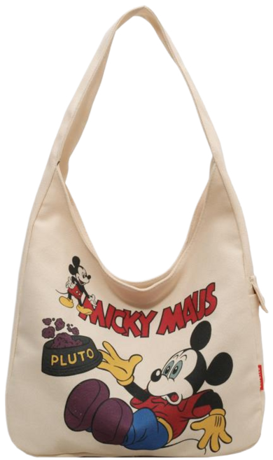 Sevalo 통근용 캔버스백 대용량 캐릭터 숄더백