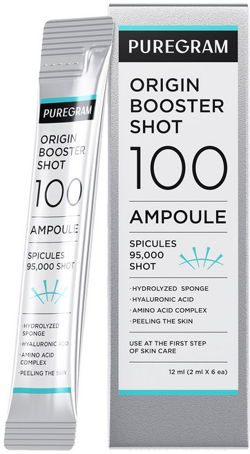 퓨어그램 오리진 니들 부스터샷 100 앰플, 6개, 2ml
