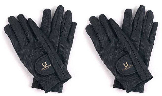 에코리즈 터치 트랩 승마장갑 S, 블랙, 2세트