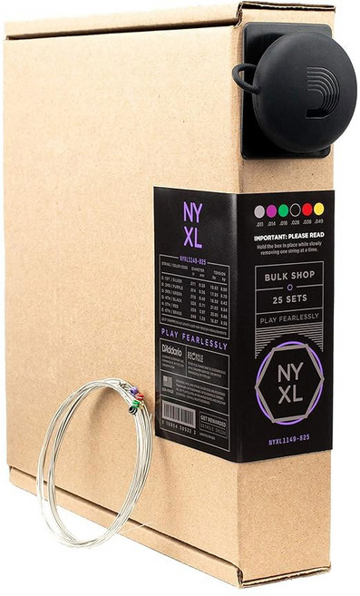 다다리오 일렉트릭 기타 줄 NYXL 니켈 도금 NYXL1164 미디엄 게이지 11-64 7현 세트 팩, 1개