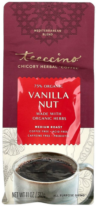 티치노 치커리 허브 커피 바닐라 너트 미디엄 로스트 카페인 무함유 312g(11oz)