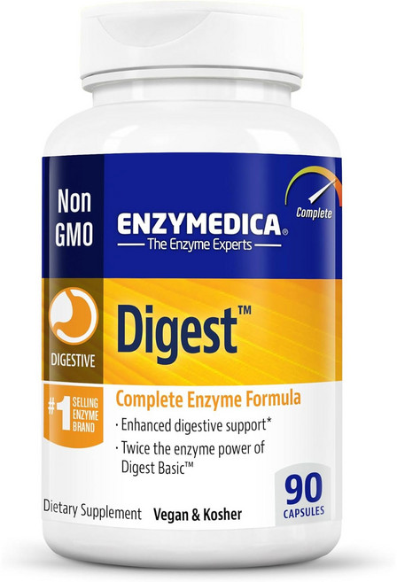 Enzymedica 다이제스트 Non-GMO 캡슐, 1개, 90정