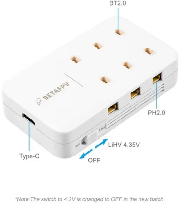 호환Betafpv Air65 meteor65 Pro RC 헬리콥터 Quadcopter FPV 레이싱 드론 부품 용 Tattu 300mAh 1S 75C 3., 01 China Mainland, 11 Charger Only