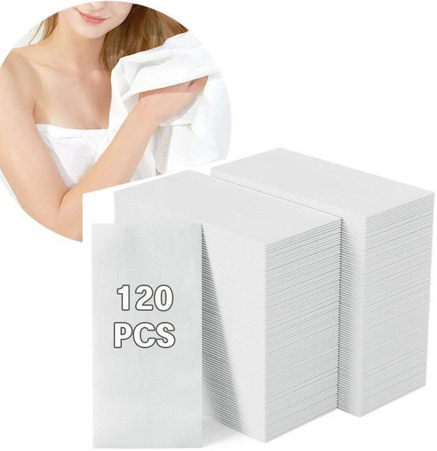 새로이 일회용 수건 타월 미용실 등산 헬스용 120PCS 여행 휴대용 호텔 스포츠 1, 120개, 가정용