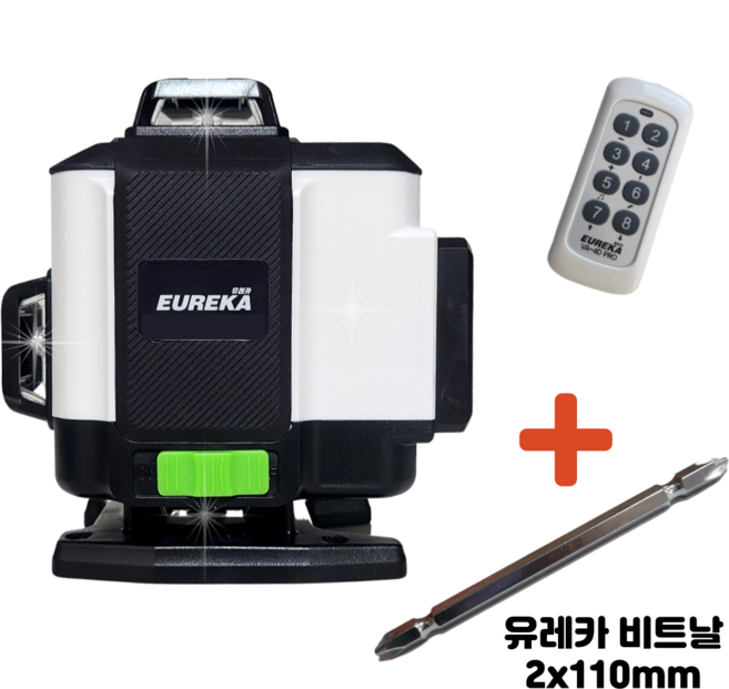 유레카 레이저 레벨기 VA-4D PRO 말하는 레벨기 황부장+ 비트날 2x110, 1개