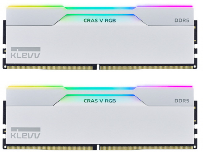 ESSENCORE KLEVV DDR5-6000 CL30 CRAS V RGB WHITE 패키지 서린 RAM 32GB(16Gx2), 16GB 2개