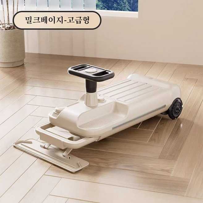 하이 퀄리티 유아전동차 키즈클린카 전복방지 카트 남녀 아기 전동차, 밀크베이지-고급형