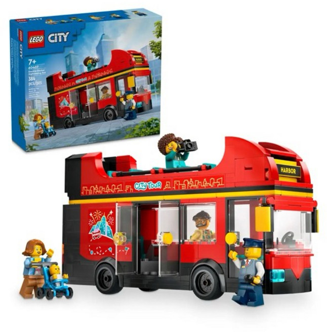 Home&brick LEGO 60407 紅色雙層觀光巴士 City 樂高積木, 1個