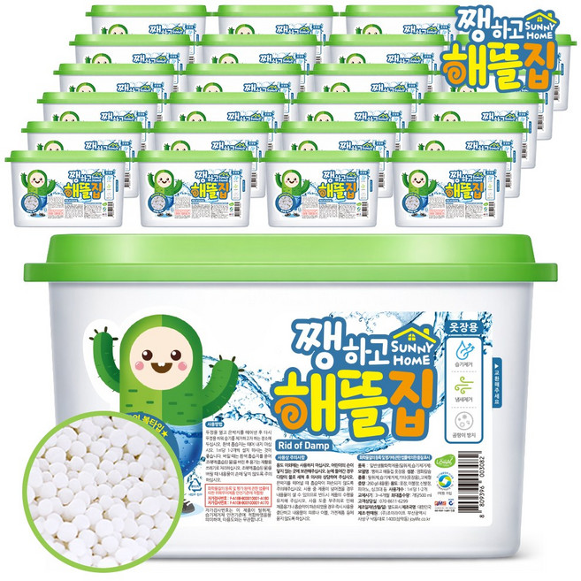 쨍하고해뜰집 옷장용 볼타입 제습제 본품, 260g, 24개