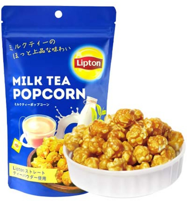 립톤 밀크티 향 팝콘, 55g, 3개