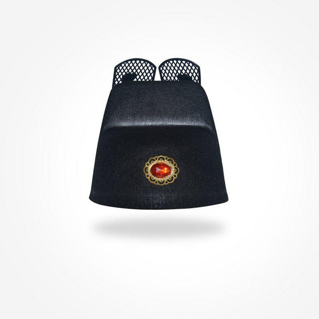 고대 신라 조선시대 중국 당나라 옛날 고전 한복 악세사리 갓 코스프레, 성인 크기 (머리 둘레 57-60cm), 날개 달린 크라운 캡