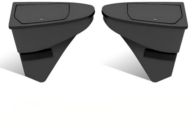 테슬라 신형 Model Y/YL 도어용 쓰레기통 차량용 쓰레기통 수납함 다기능 액세서리 모델Y 주니퍼, 1세트 2개