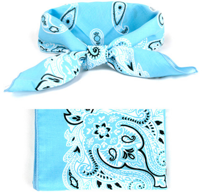 빅 반다나 페이즐리 국산 면손수건 19 COLOR 헤어밴드 등산 캠핑 페스티벌 필수템