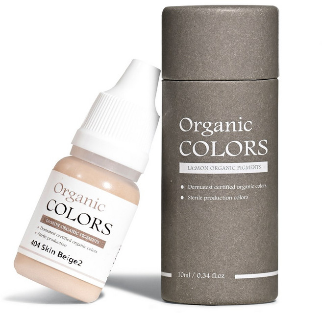 래쉬몬스터 오가닉 수지엠보 색소 아이라인 입술반영구 눈썹문신 스킨커버 10ml, 1개, [엠보 수지] 404 스킨베이지2