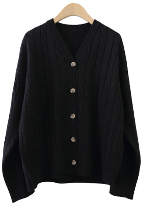 제니트 봄 가을 여성 루즈핏 니트 가디건