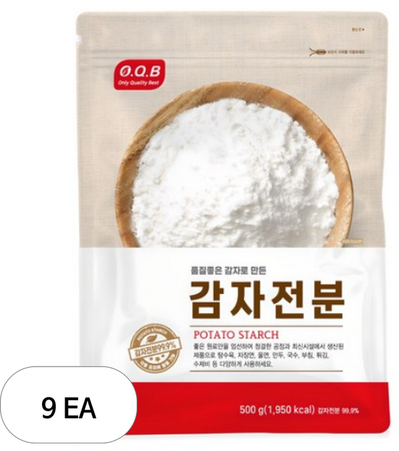 OQB 감자전분, 500g, 9개
