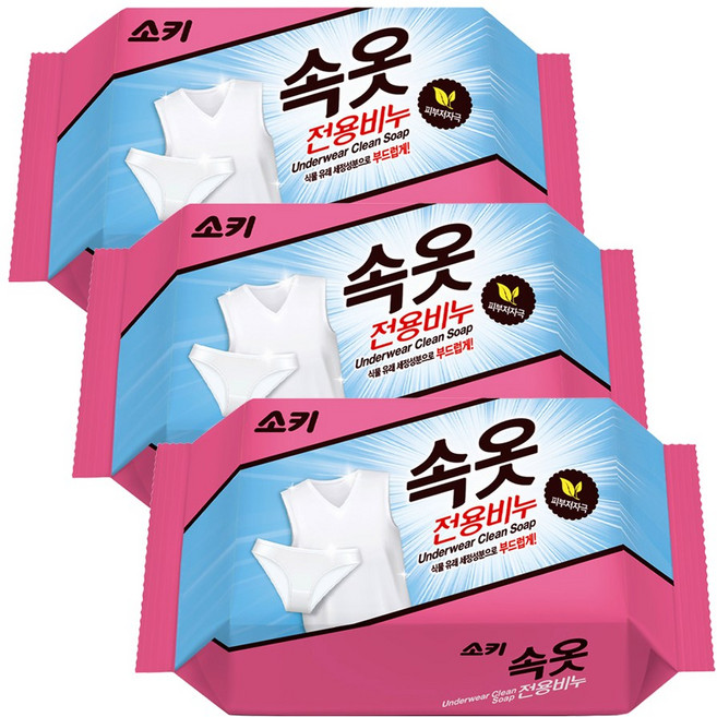 무궁화 속옷전용비누, 150g, 3개