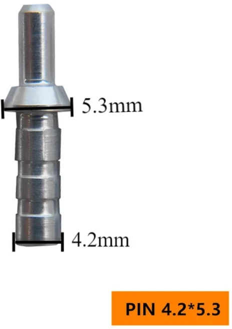 2mm 알루미늄 양궁 화살 화살표 액세서리 샤프트 섬유 50pcs 노크 유리 탄소 ID, ID4.2 OD5.3mm