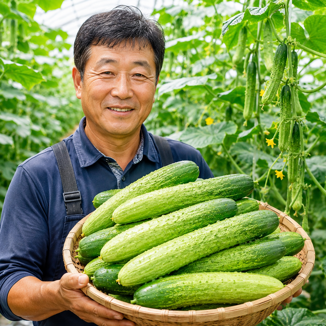 8위 - [당일배송] 백다다기 오이 국내산 오이지용 식당업소용, 1박스, 상등급 5kg
