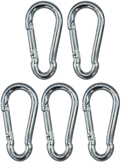 천끝 카라비너 스텐 고급 강철합금, 5개
