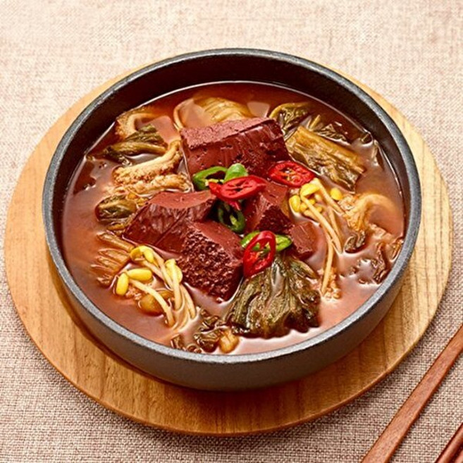 기타 T_[고삼농협] 착한들 한우 사골 선지 해장국 500g x 5팩, 5개