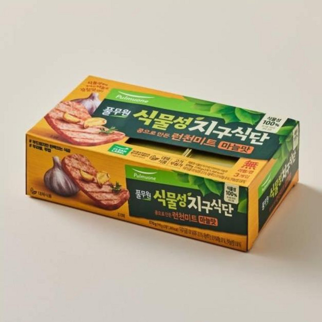 풀무원 식물성지구식단 마늘맛 런천미트 3개입(190gx3개), 570g, 4세트