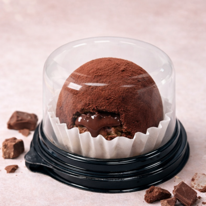 리니홈 두쫀쿠 화과자 국산 용기, 두쫀쿠 화과자 케이스 블랙, 20개