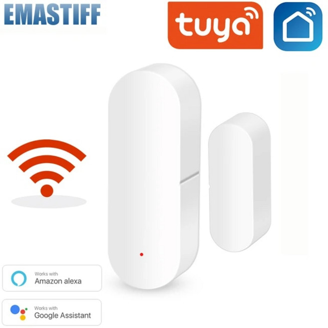 Tuya-와이파이 스마트 도어 센서 열림 닫힘 감지기 창 라이프 구글 홈 알렉사로 작동, [01] 1PCS Door Sensor