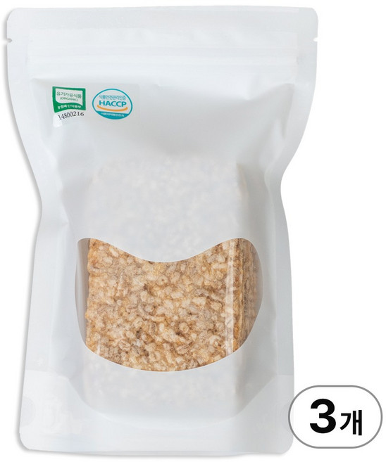 싸리재 [ 유기농 늘보리 누룽지 150g ] 수제 옛날 현미 누룽지, 200g, 3개