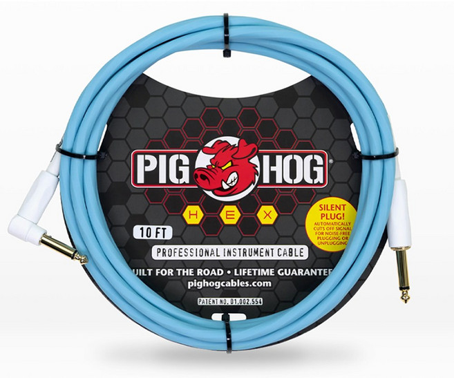 피그호그 사일런트 기타 케이블 꼬임 방지 PHSH10DBR 3m, 단품