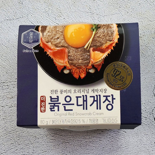 나라수산 더진한 붉은대게장 80g, 더진한붉은대게장80g, 1개