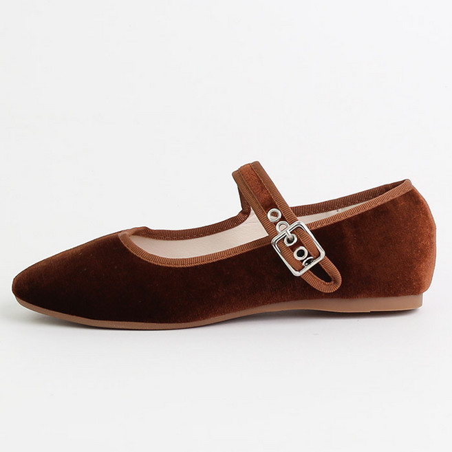 라블 벨벳 클래식 메리제인 슈즈