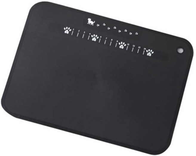 냐미 고양이 부드러운 바이오 도마, 1개, 블랙