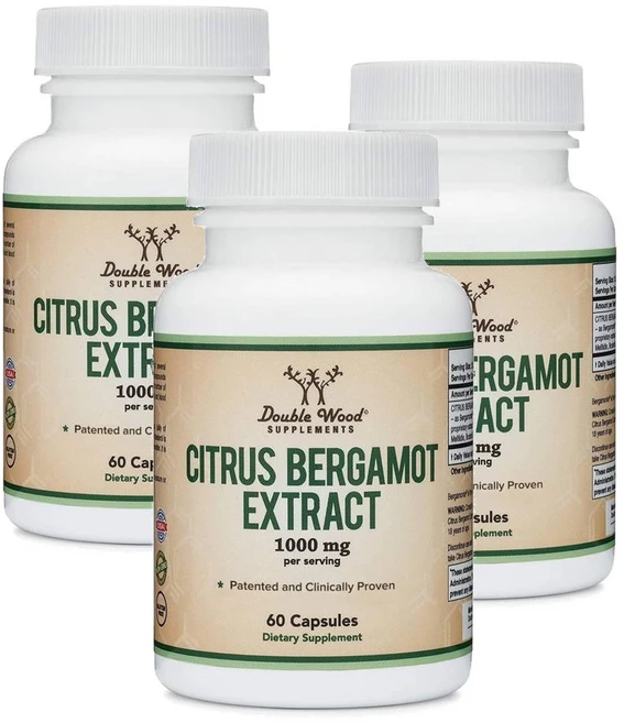 더블우드 시트러스 베르가못 추출물 1000mg 캡슐 Double Wood Citrus Bergamot, 3개, 60정 - 쿠팡