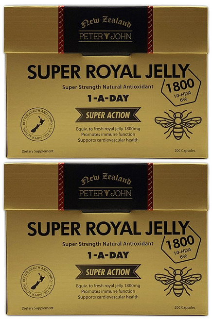 피터앤존 뉴질랜드 슈퍼 로얄젤리 1800 200캡슐, 2개, 200정