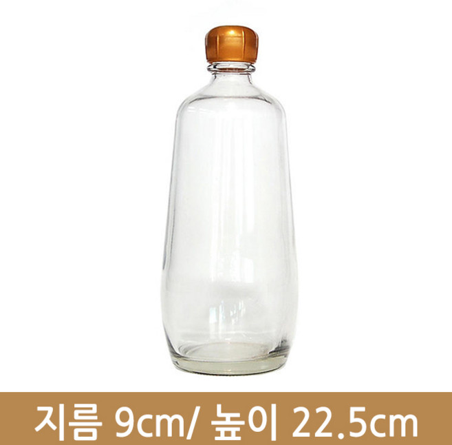 유리병 백세주700원형(골드마개) (K), 1개, 1개